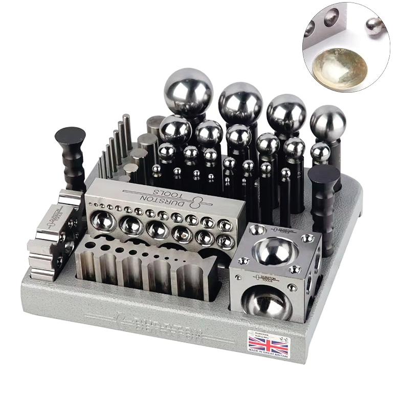 Dapping Block And Punch Set Jewelry Doming - Professional Metalsmithing Tool for Jewelry Making