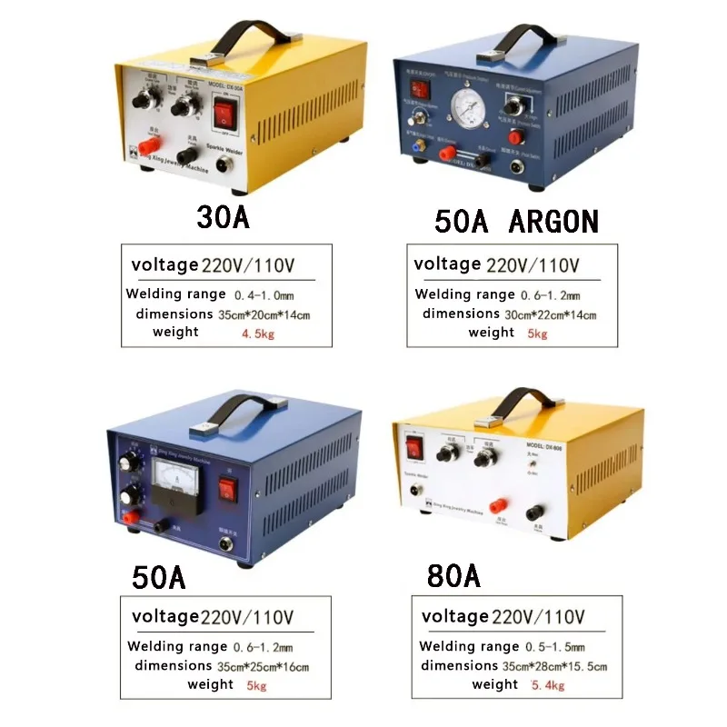 Handheld Laser Spot Welder Jewelry Gold - DX-80A Pulse Spot Welding Handheld Laser