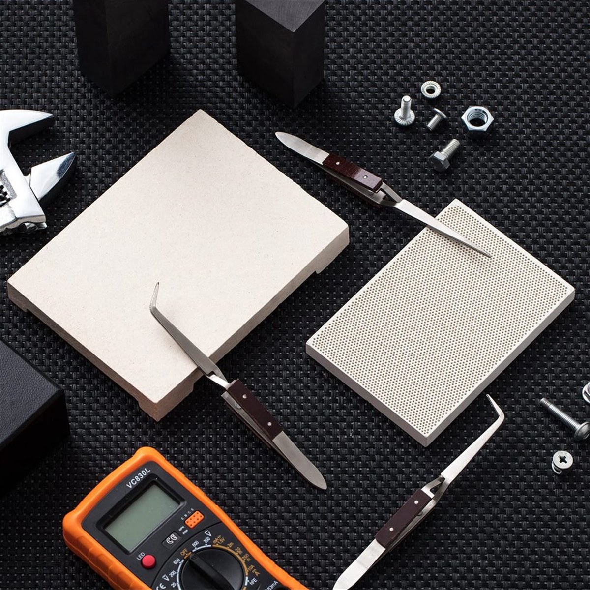 ABJS 2Pcs Ceramic Honeycomb So - Jewelry Soldering Board Ceramic Honeycomb 评论和价格