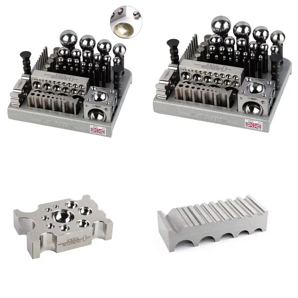 Professional Metalsmithing Too - Dapping Block And Punch Set Jewelry Doming 评论和价格