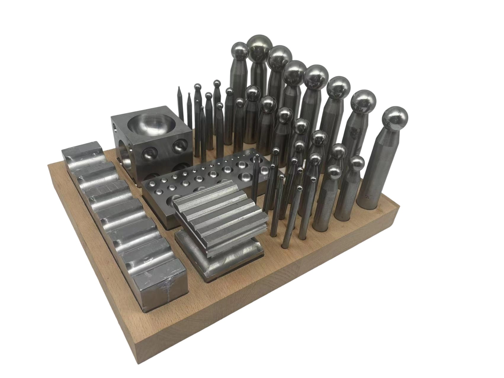 40 PC Doming Block and Punch S - Dapping Block And Punch Set Jewelry Doming 评论和价格