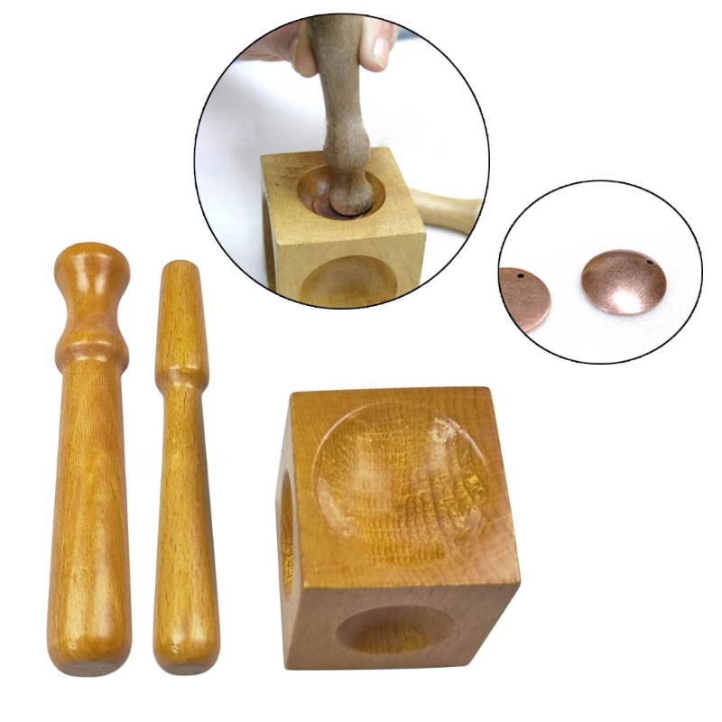 Dapping Block and Punches Set  - Dapping Block And Punch Set Jewelry Doming 评论和价格