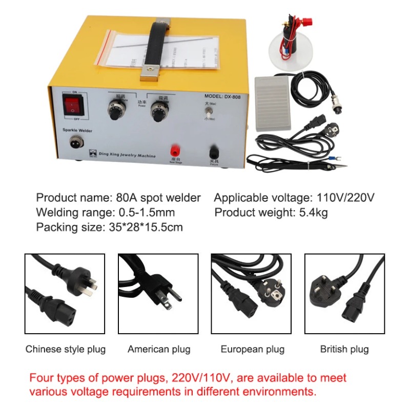 80A Handheld Pulsed Laser Spot - Handheld Laser Spot Welder Jewelry Gold 评论和价格