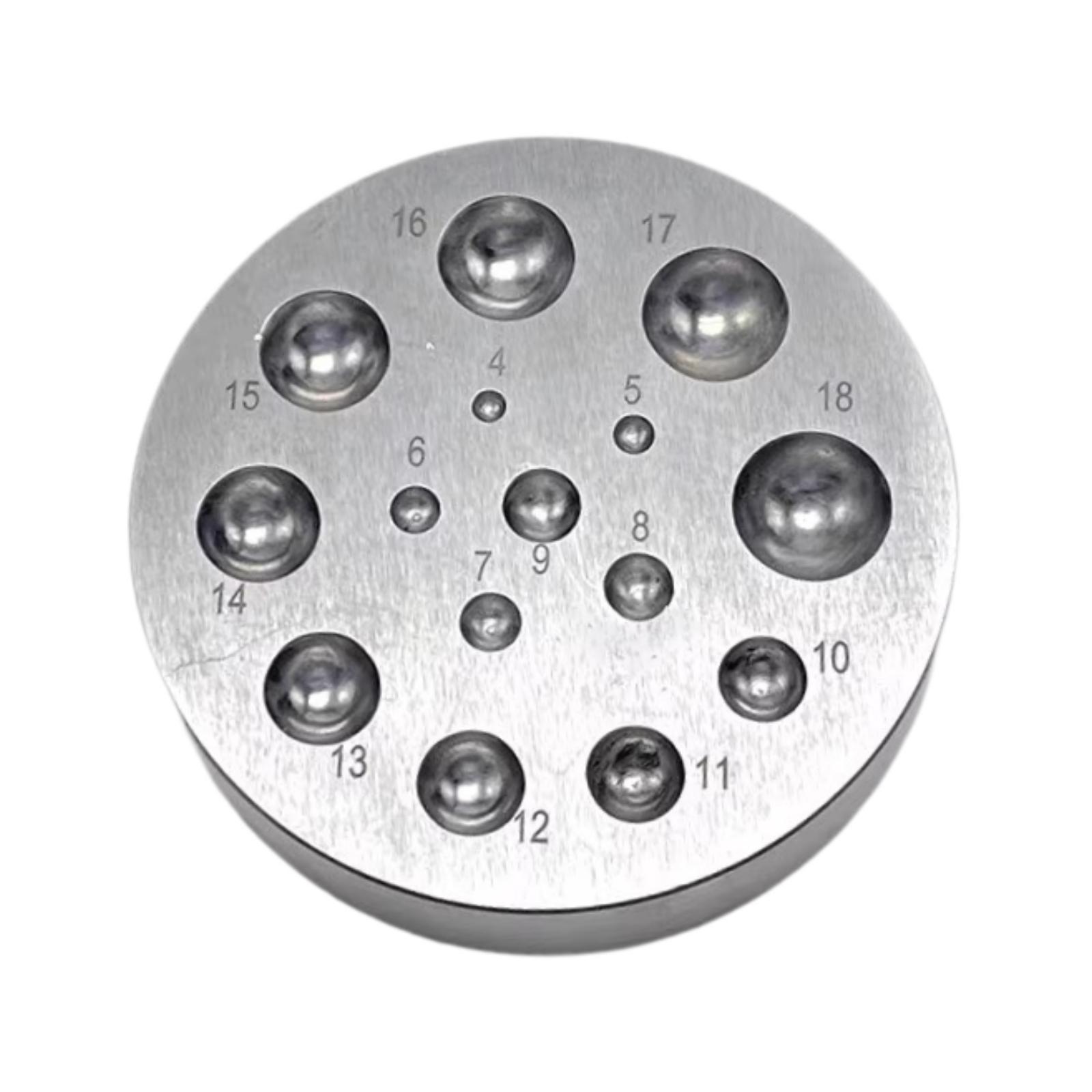 Jewelry Making Steel Dapping D - Dapping Block And Punch Set Jewelry Doming 评论和价格