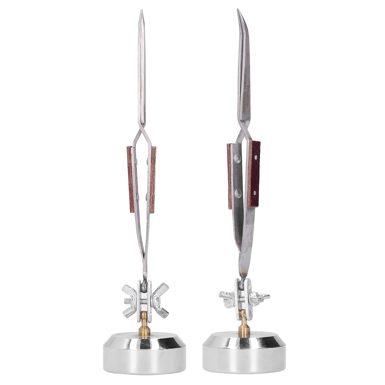Metal Third Hand Base with Twe - Third Hand Soldering Tweezers Base Clamp 评论和价格