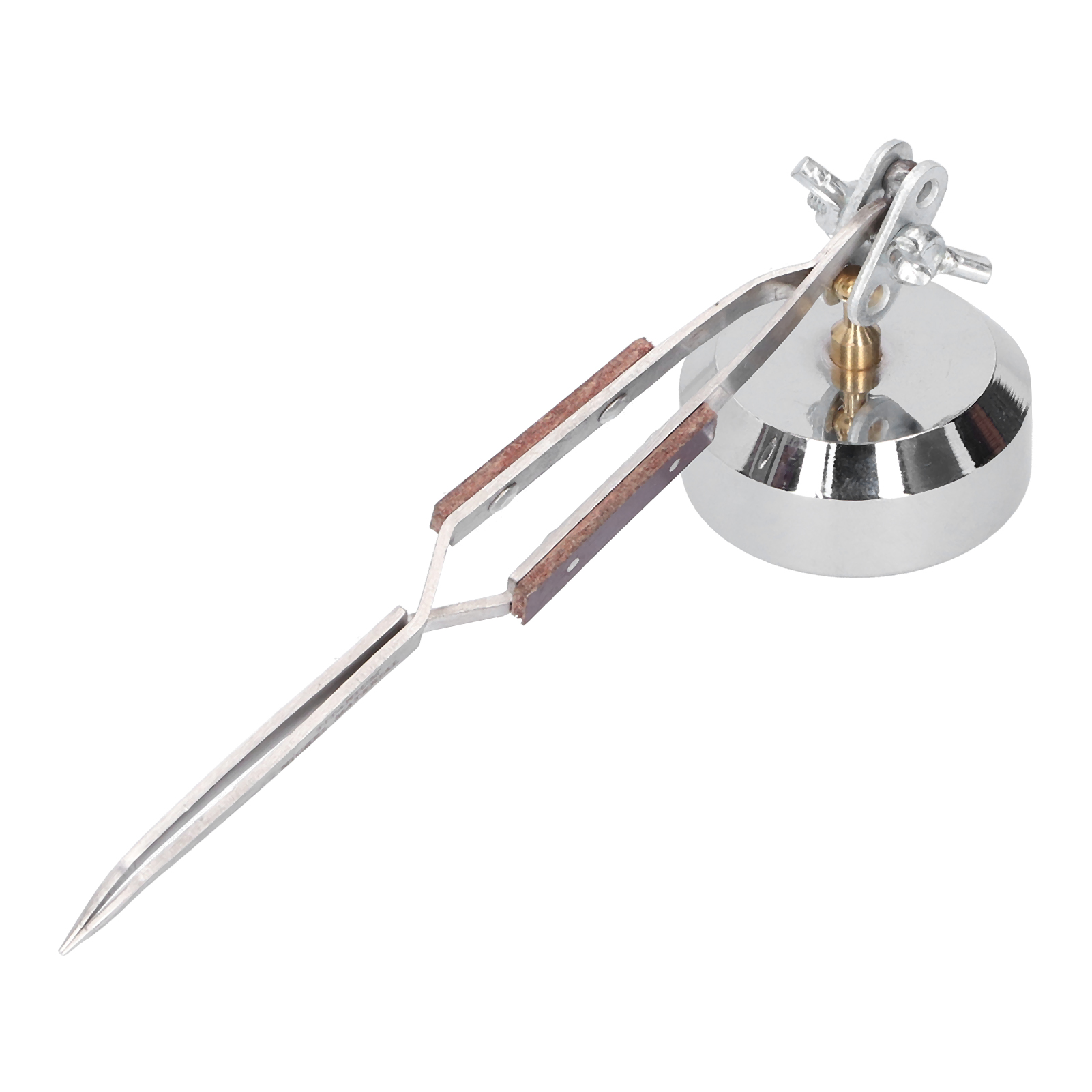 Metal Third Hand Base with Twe - Third Hand Soldering Tweezers Base Clamp 评论和价格