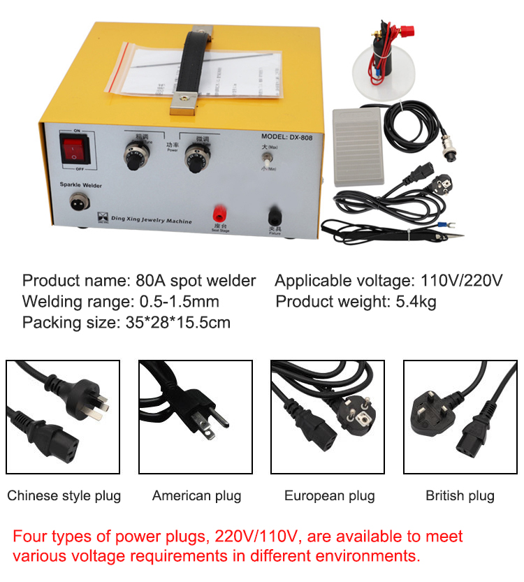 80A Handheld Pulsed Laser Spot - Handheld Laser Spot Welder Jewelry Gold 评论和价格