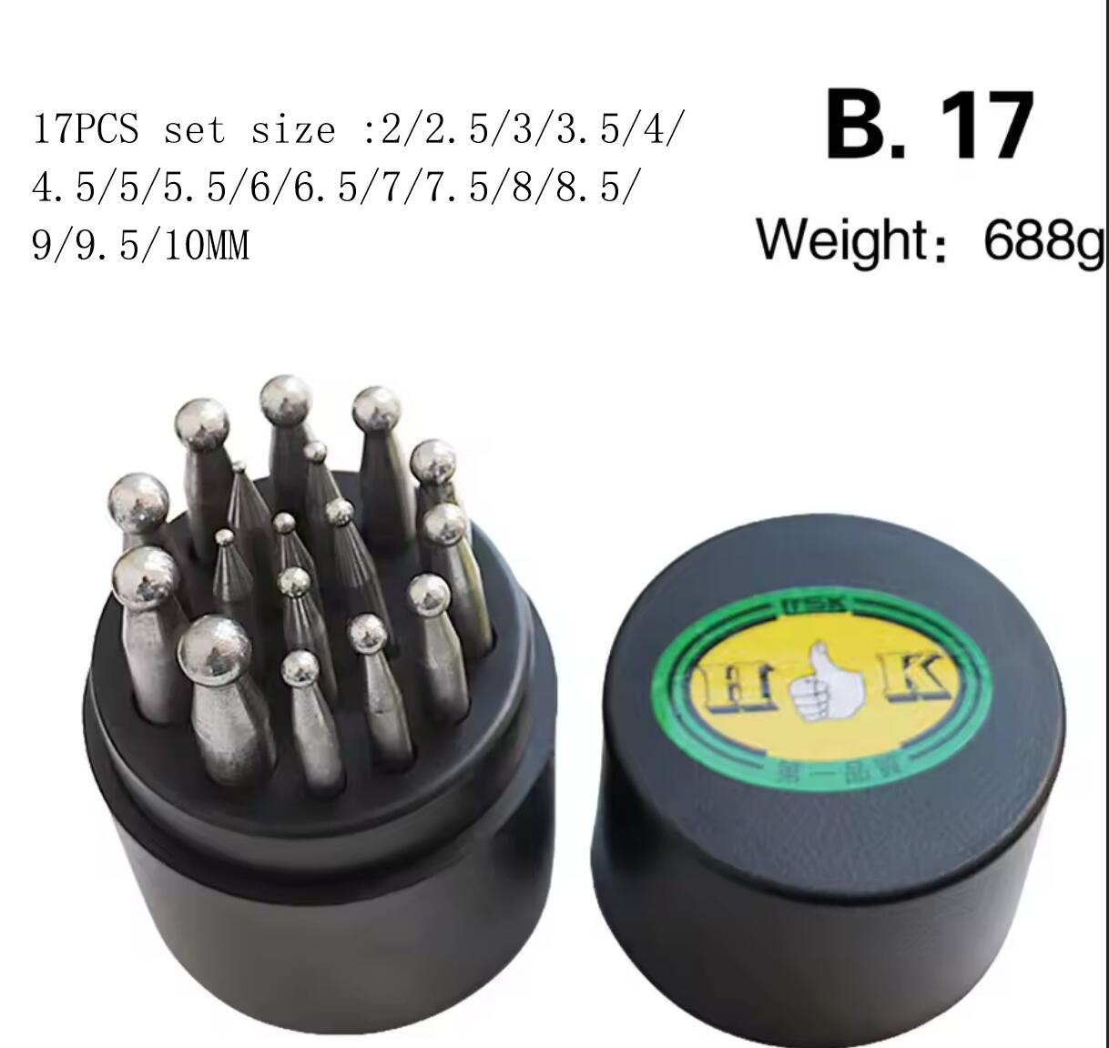 Steel Dapping Doming Punch Set - Dapping Block And Punch Set Jewelry Doming 评论和价格
