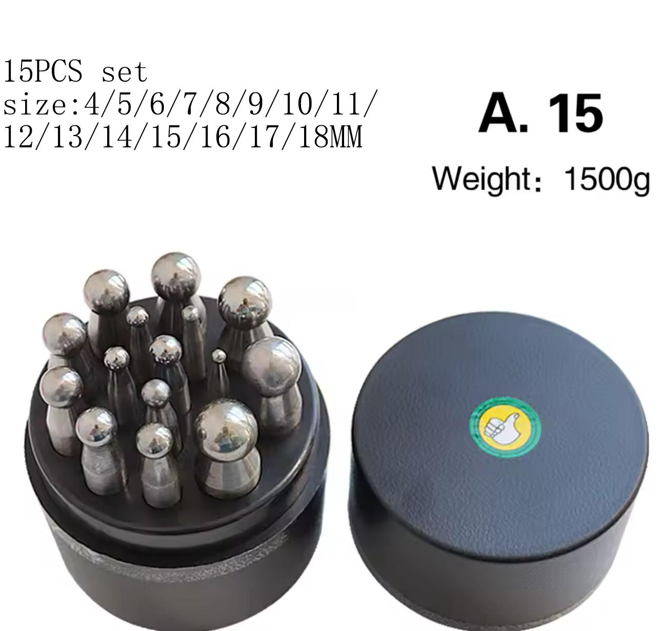 Steel Dapping Doming Punch Set - Dapping Block And Punch Set Jewelry Doming 评论和价格