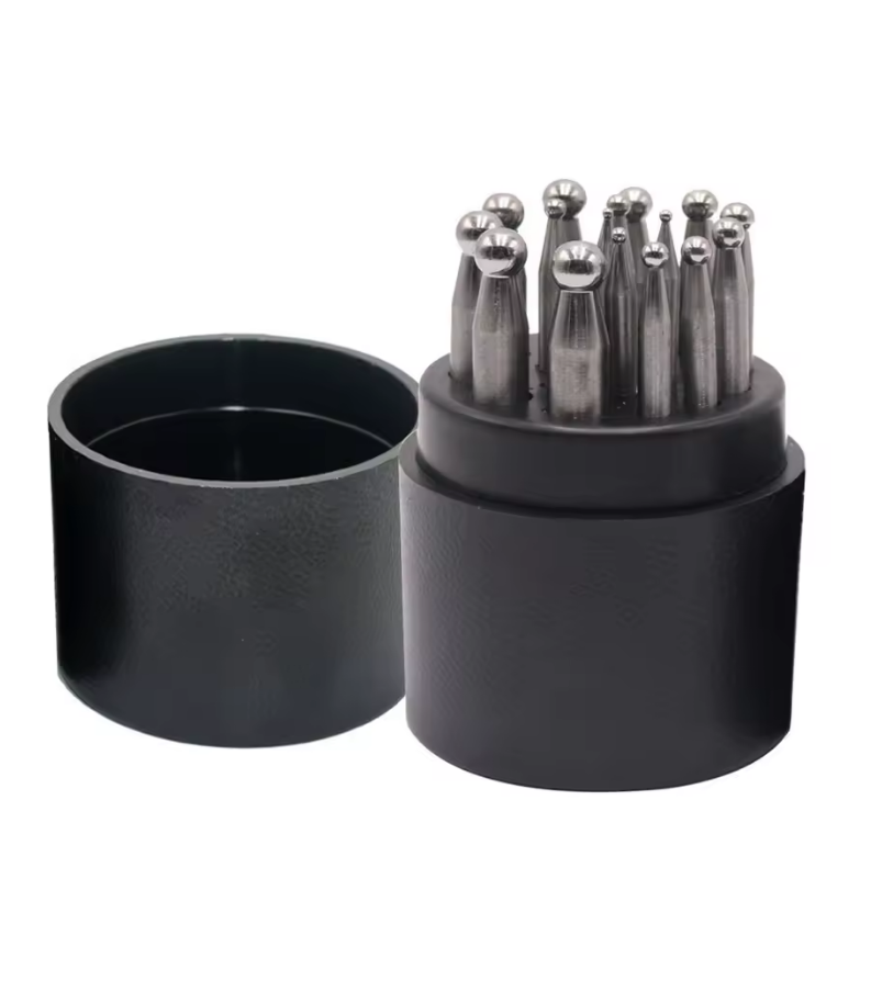 Steel Dapping Doming Punch Set - Dapping Block And Punch Set Jewelry Doming 评论和价格