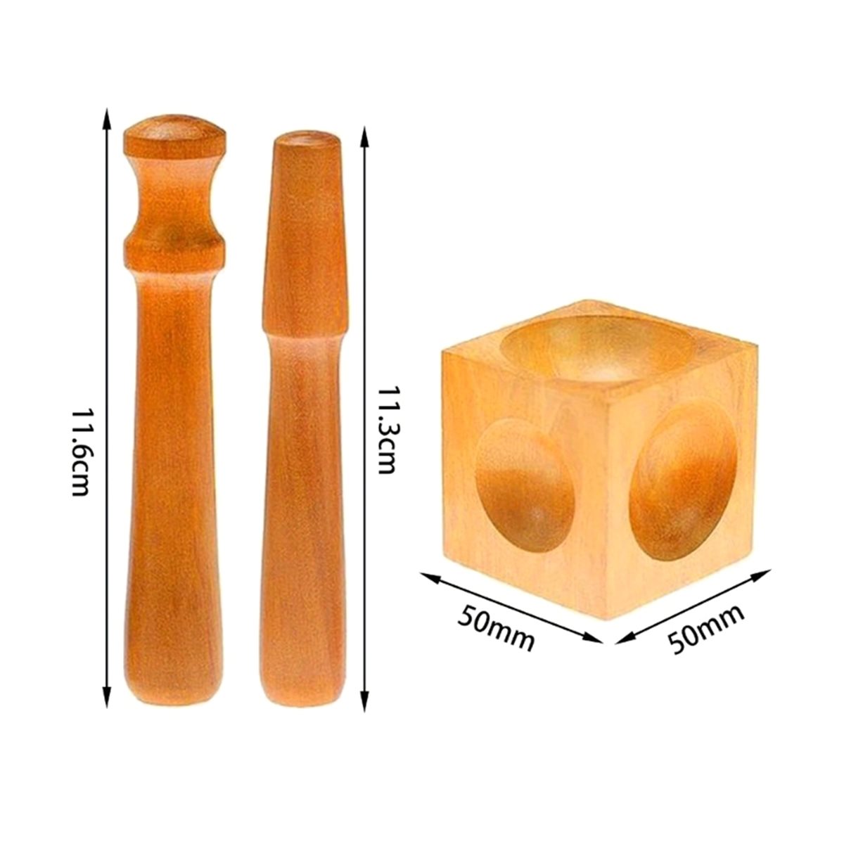STOCK-Jewelry Accessories Squa - Dapping Block And Punch Set Jewelry Doming 评论和价格