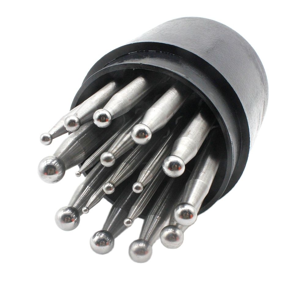 17PCS Punches Set Dapping Bloc - Dapping Block And Punch Set Jewelry Doming 评论和价格