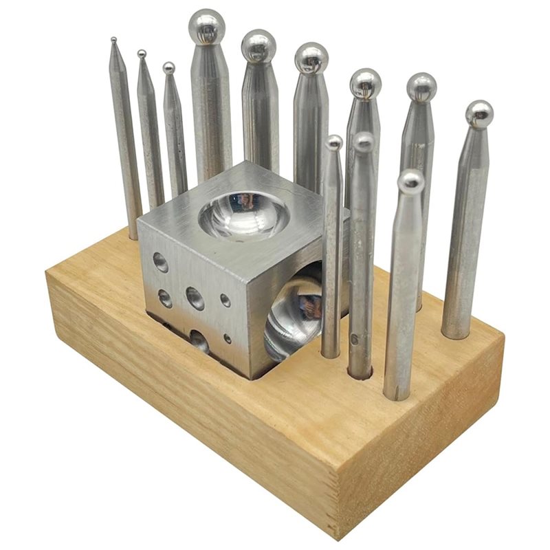 BAAG-For Jewelry Making And Me - Dapping Block And Punch Set Jewelry Doming 评论和价格