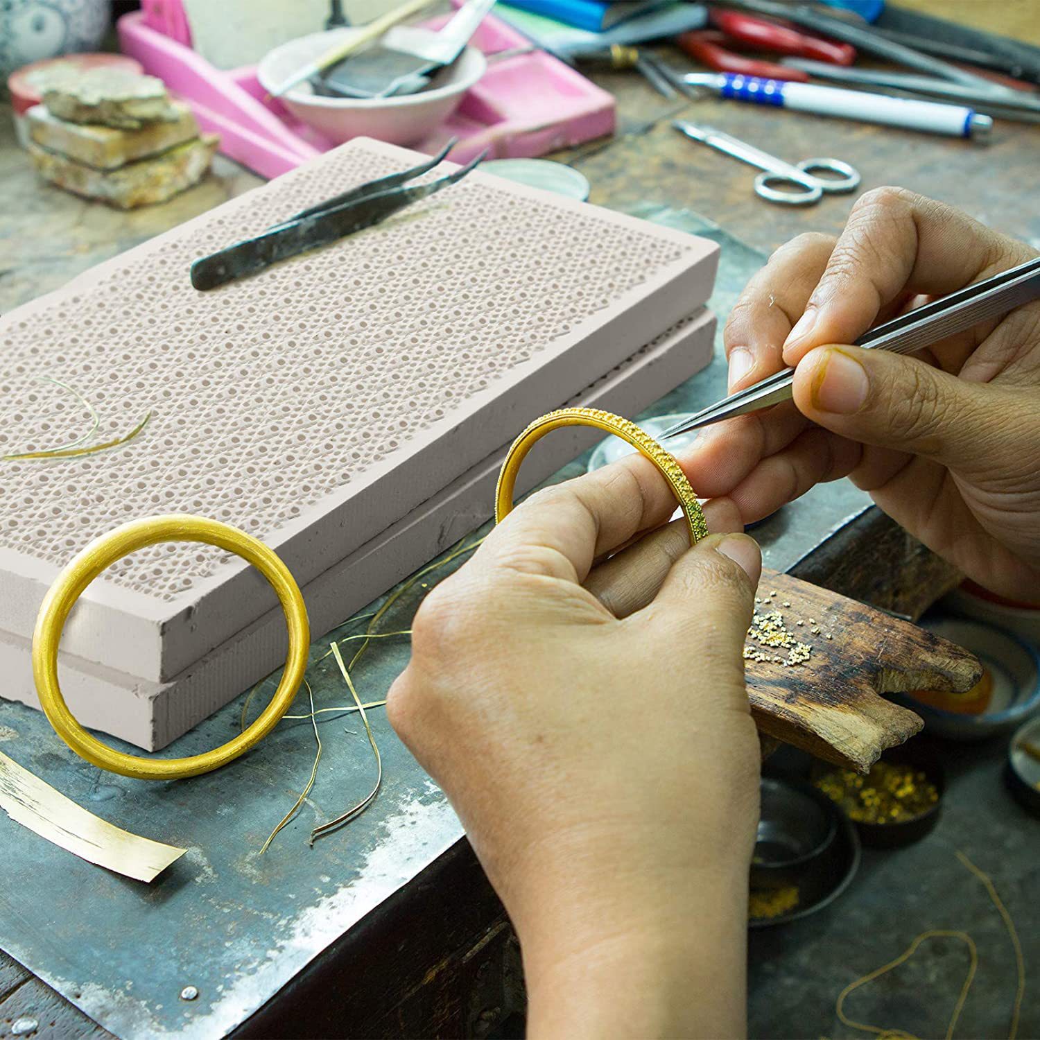 Ceramic Honeycomb Soldering Bo - Jewelry Soldering Board Ceramic Honeycomb 评论和价格