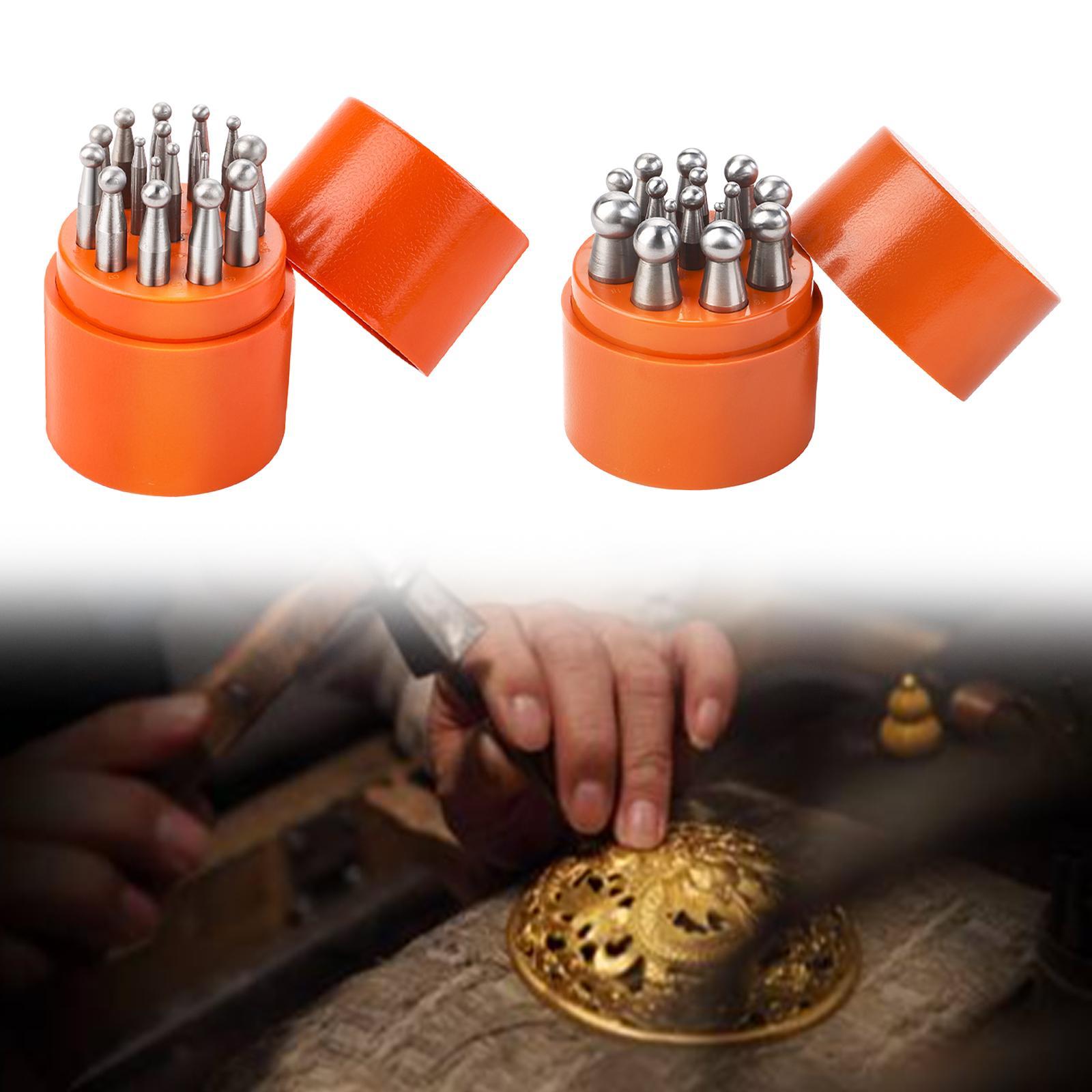 Jewelry Stamping Tools Craftin - Dapping Block And Punch Set Jewelry Doming 评论和价格