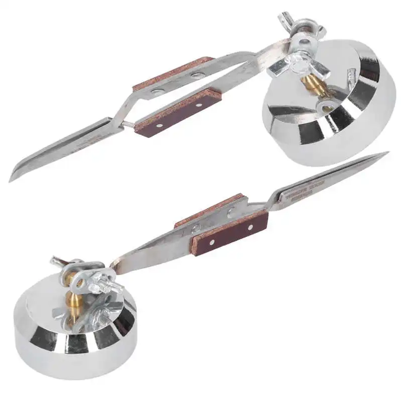 Metal Third Hand Base with Twe - Third Hand Soldering Tweezers Base Clamp 评论和价格