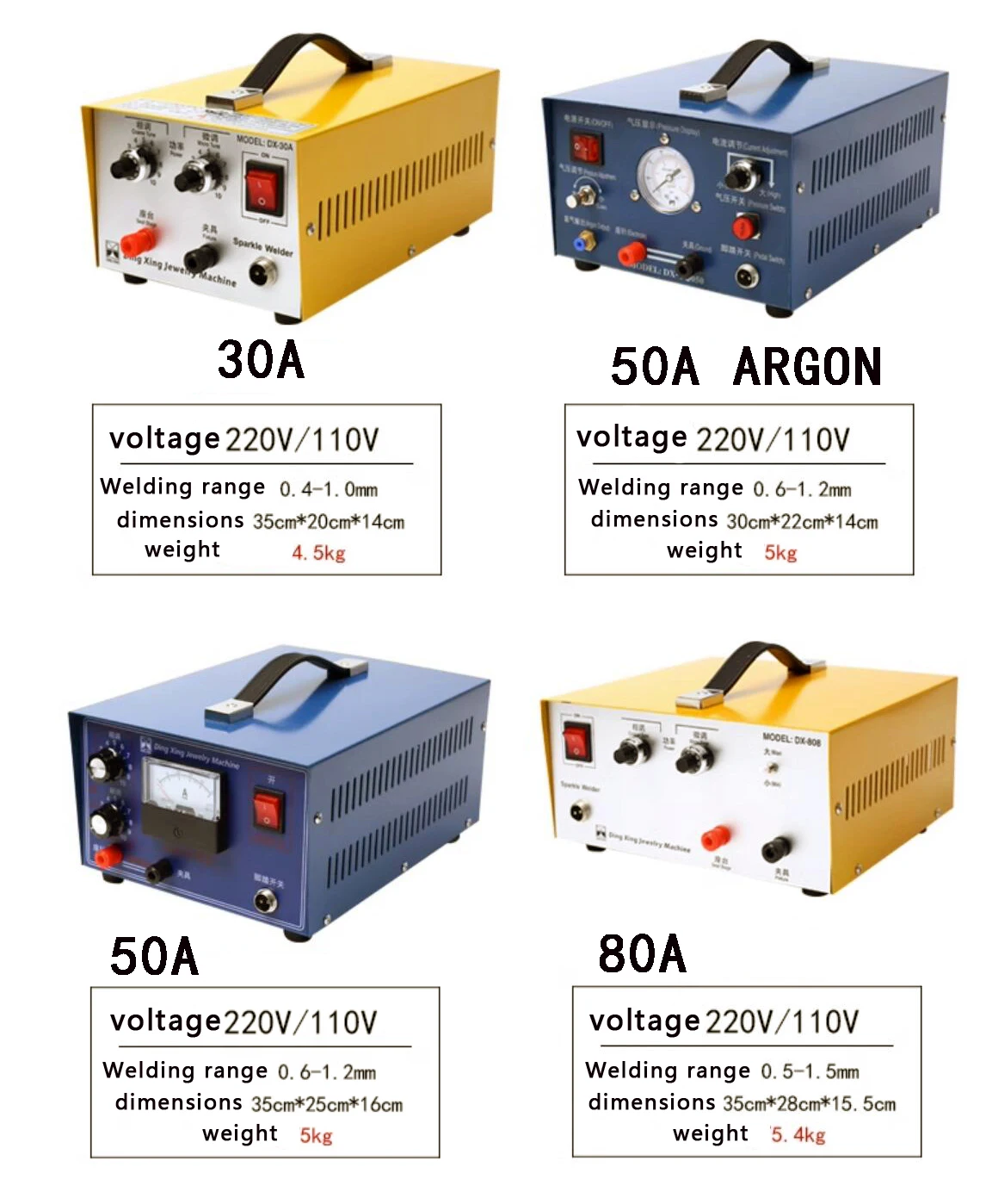 80A 50a argon Jewelry Spot Wel - Argon Spot Welder Jewelry Welding Machine 评论和价格