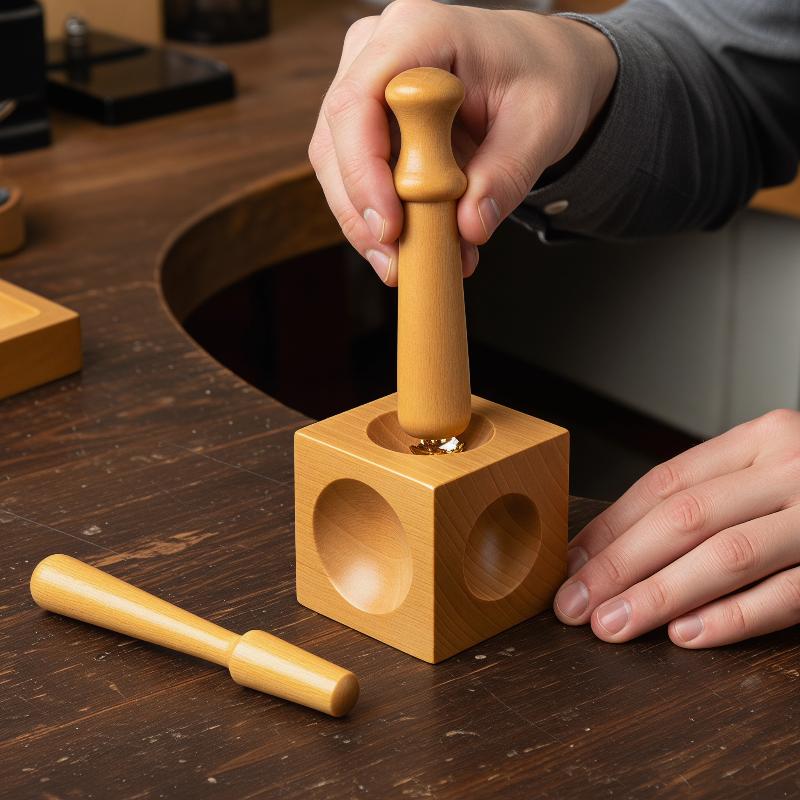 Jewelry Accessories Square Too - Dapping Block And Punch Set Jewelry Doming 评论和价格